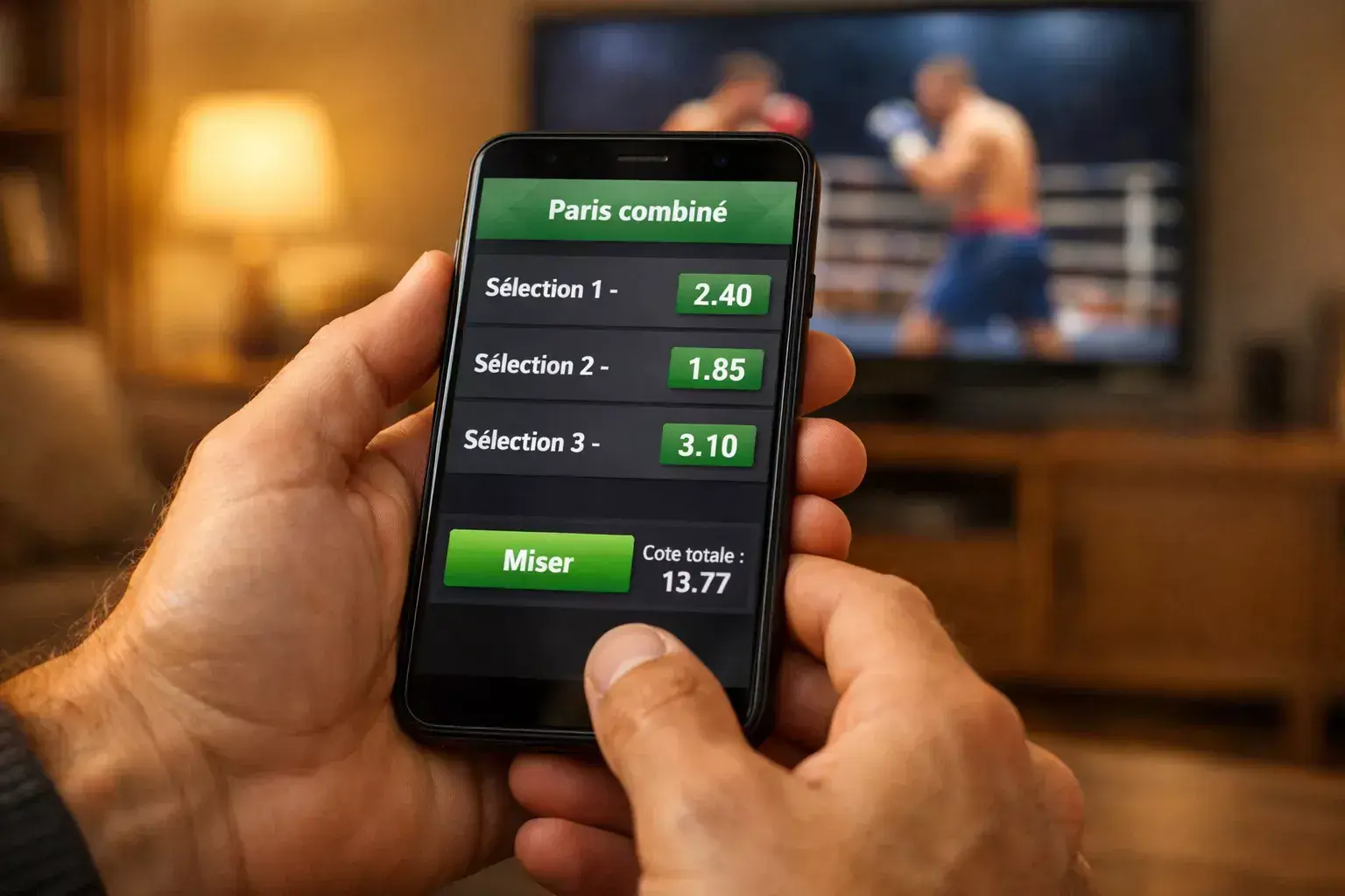 Paris combinés en boxe — construire un ticket multi-sélections