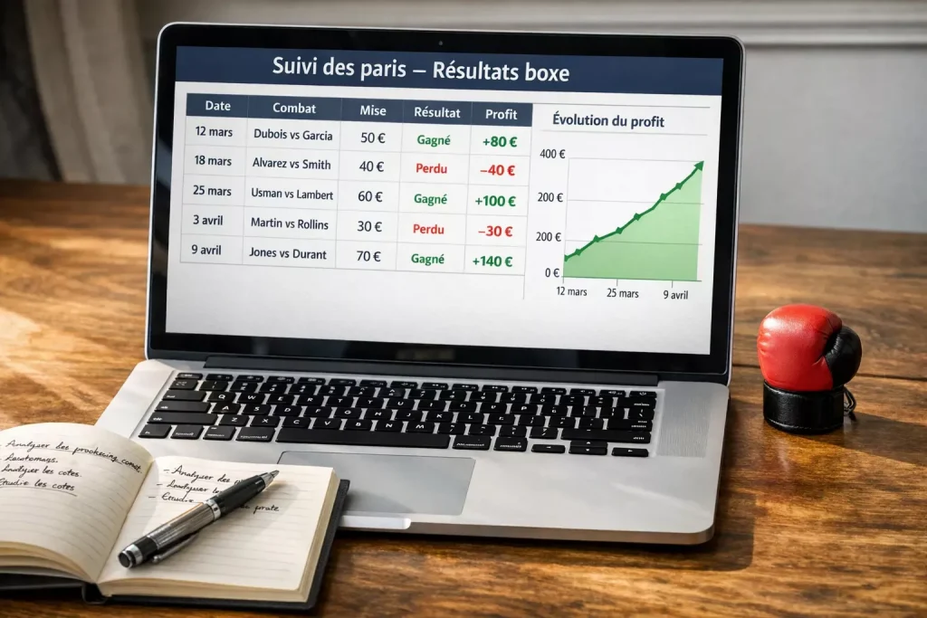 Tracker ses paris sur la boxe — outils, métriques ROI et analyse de résultats